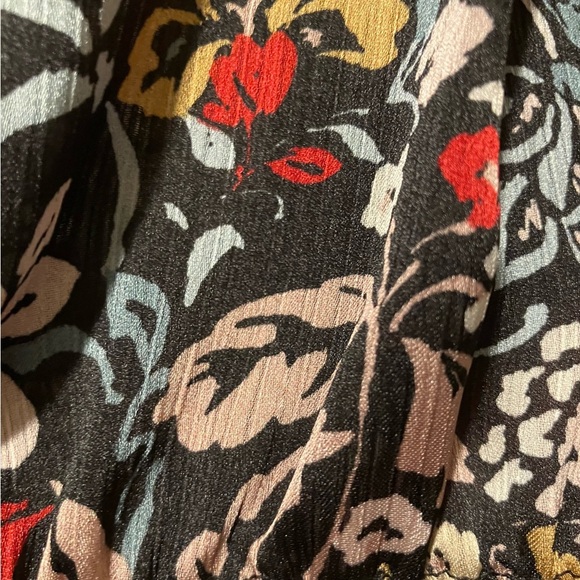 Vince Camuto Pink and Red Floral Long Sleeve Dress NWT Size L - Picture 12 of 15